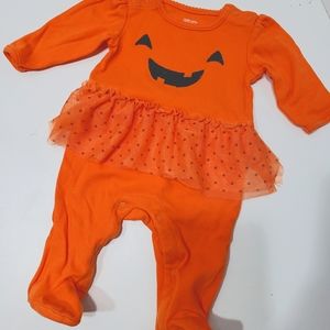 CARTER'S JUST ONE YOU 3 MONTHS HALLOWEEN PUMPKIN GIRLS ONE PIECE